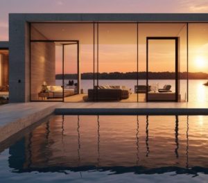 Contemporary Waterfront Custom Home